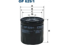 Фильтр масляный Filtron для FORD C-MAX II (DXA/CB7, DXA/CEU) 1.6 LPG 2012-, код двигателя MUDA, V см3 1596, кВт 86, л.с. 117, Бензин/автогаз (LPG), Filtron OP6291