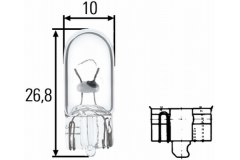 Лампа W5W 12V 8GP003594-121 для FORD B-MAX (JK) 1.0 EcoBoost 2016-, код двигателя YYJC, V см3 998, кВт 103, л.с. 140, бензин, Hella 8GP003594121